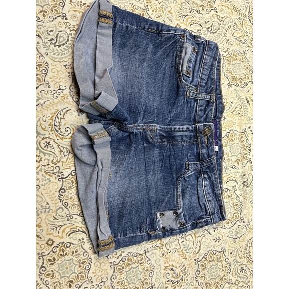 Vigoss Jeans Womens Designer Blue Denim Shorts 3 Mini Shorts Summer Cute Ladies - Picture 1 of 10